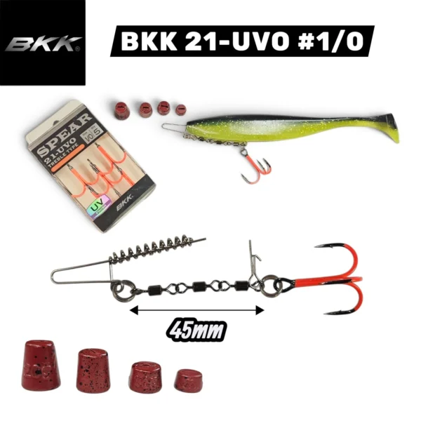 BKK Multi depth chain stinger "Gädda enkel"#1/0
