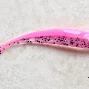Swallow 7" (18cm) - #108 Bubble gum+Black silver glitter UV