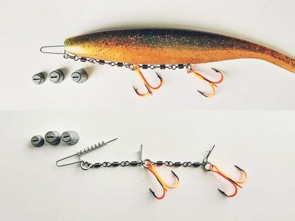 Multi depth chain stinger "Stor gädda dubbelt" UV